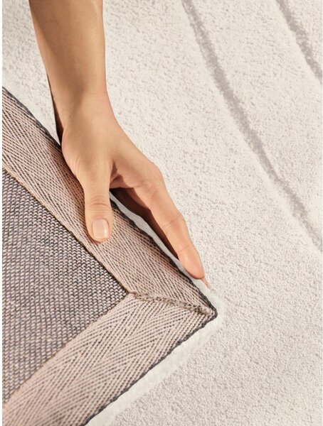 Kremno bela ročno tkana volnena preproga 160x230 cm Arcura – Vikosa