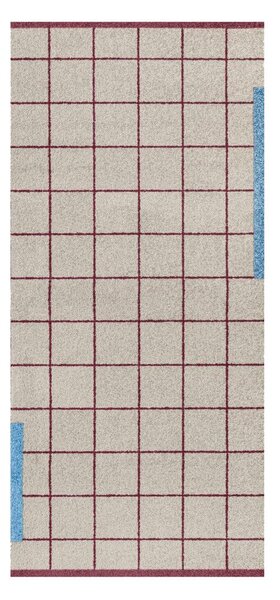 Bordo rdeča/siva preproga 70x150 cm Network – Mette Ditmer Denmark
