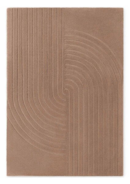 Bež ročno tkana volnena preproga 120x180 cm Arcura – Vikosa