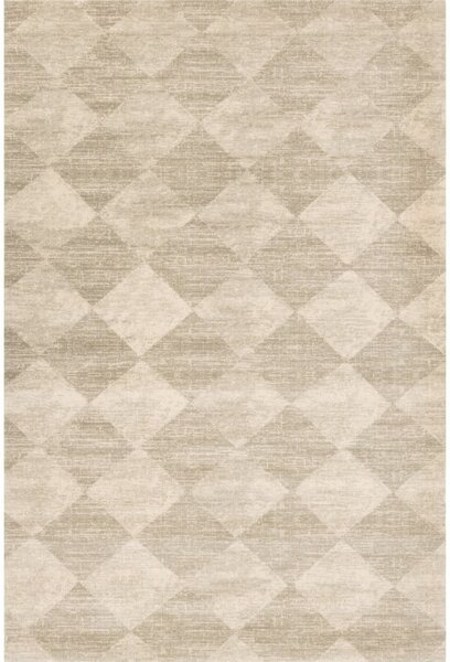 Bež volnena preproga 200x300 cm Agnus Checkered – Agnella