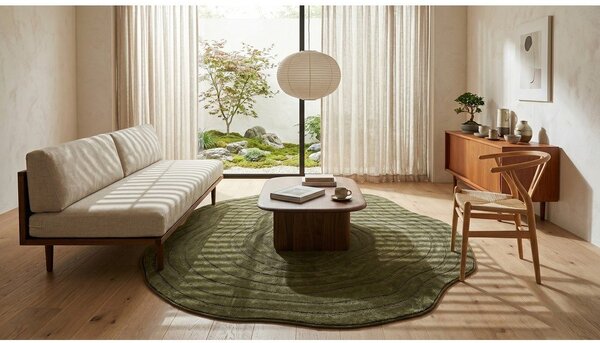 Temno zelena preproga 160x230 cm Pebble – ESTE