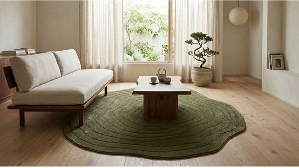 Temno zelena preproga 160x230 cm Pebble – ESTE