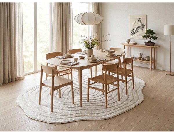 Kremno bela preproga 160x230 cm Pebble – ESTE