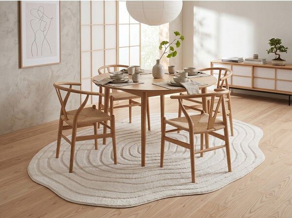 Kremno bela preproga 160x230 cm Pebble – ESTE