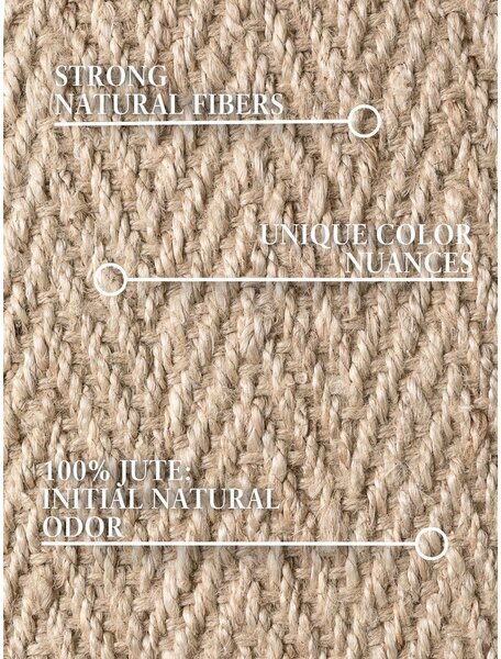 Ročno tkana preproga iz jute v naravni barvi 160x230 cm Mirabelle – Villeroy&Boch