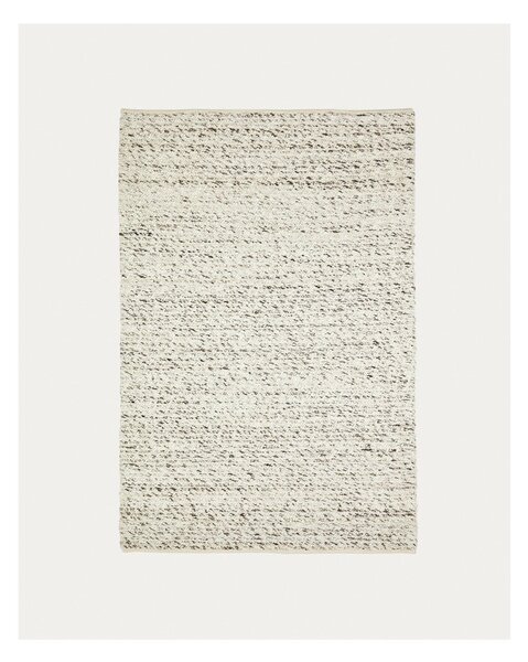 Kremno bela volnena preproga 200x300 cm Manilva – Kave Home