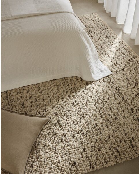 Kremno bela volnena preproga 200x300 cm Manilva – Kave Home