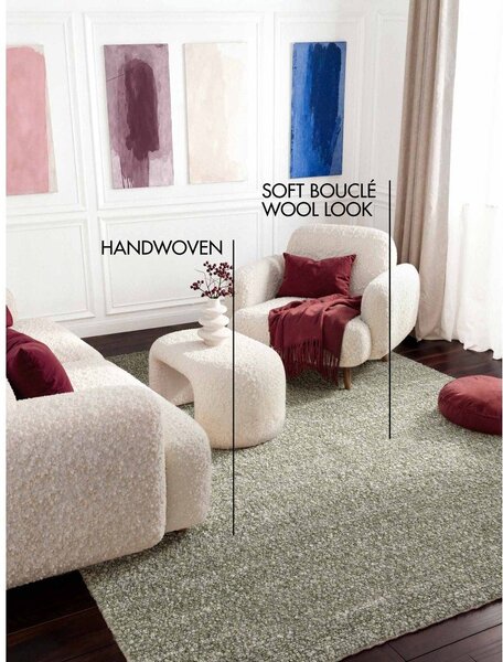 Svetlo zelena ročno tkana preproga 120x170 cm Notting Hill Portobello – Ted Baker