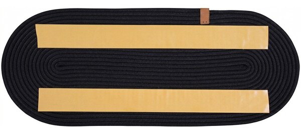 Črni komplet preprog za stopnice 16 ks 25x65 cm Milo – Vitaus