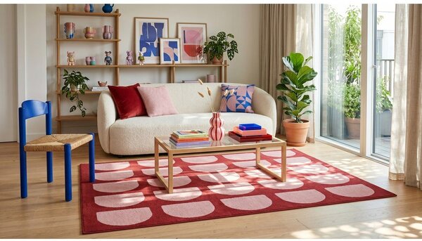 Rdeča/rožnata preproga 120x170 cm Pomegranate – ESTE