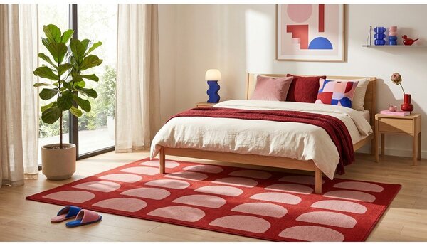 Rdeča/rožnata preproga 120x170 cm Pomegranate – ESTE