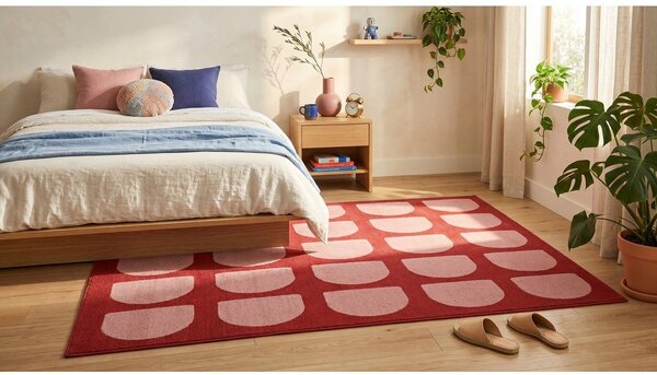 Rdeča/rožnata preproga 120x170 cm Pomegranate – ESTE