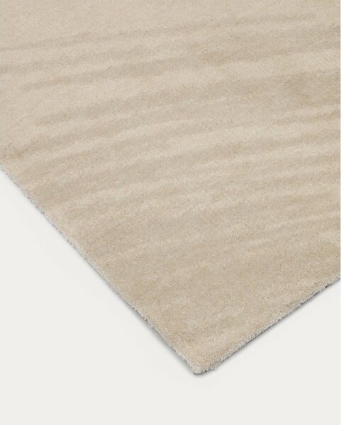 Kremno bel tekač 80x200 cm Empuries – Kave Home