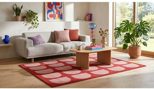 Rdeča/rožnata preproga 120x170 cm Pomegranate – ESTE