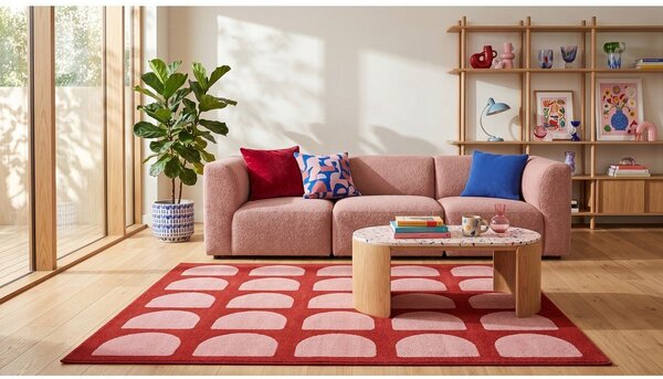 Rdeča/rožnata preproga 120x170 cm Pomegranate – ESTE