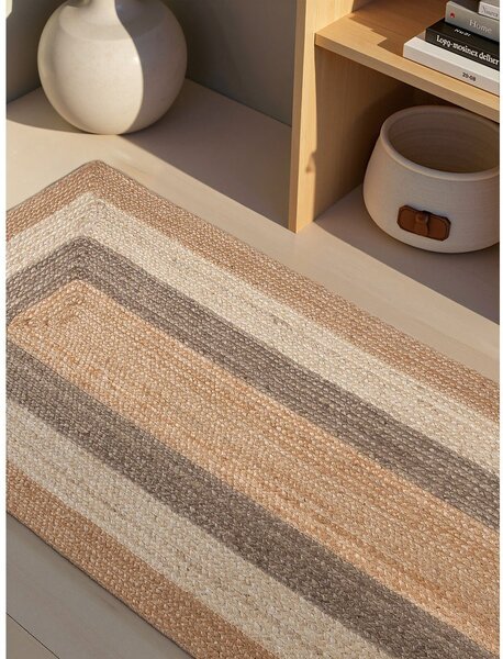 Obojestranski/ročno tkan tekač iz jute 80x200 cm Juno – Hanse Home