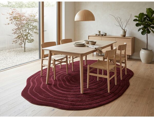 Bordo rdeča preproga 160x230 cm Pebble – ESTE