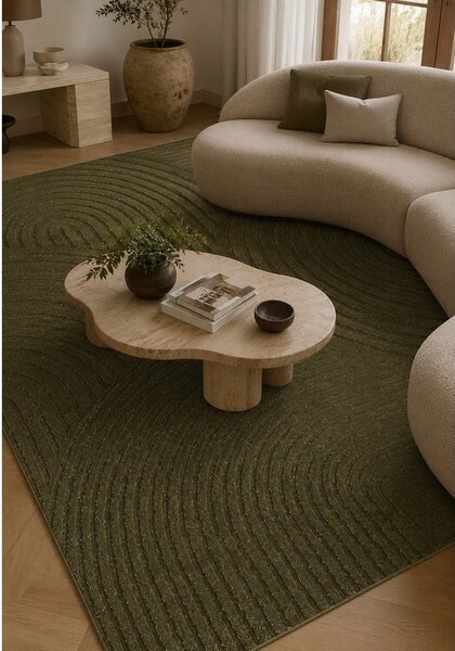 Temno zelena preproga 120x170 cm Whirl – ESTE