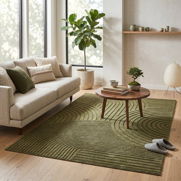 Temno zelena preproga 120x170 cm Whirl – ESTE