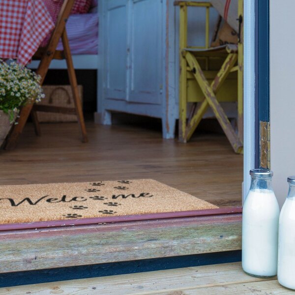 Predpražnik iz kokosovih vlaken 60x90 cm Welcome Paws – Artsy Doormats