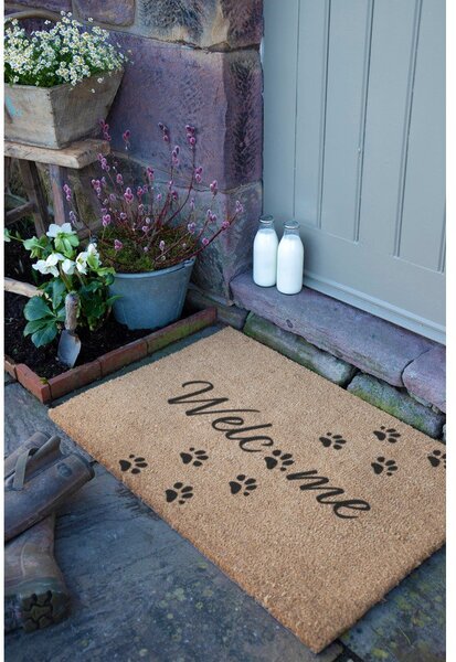 Predpražnik iz kokosovih vlaken 60x90 cm Welcome Paws – Artsy Doormats