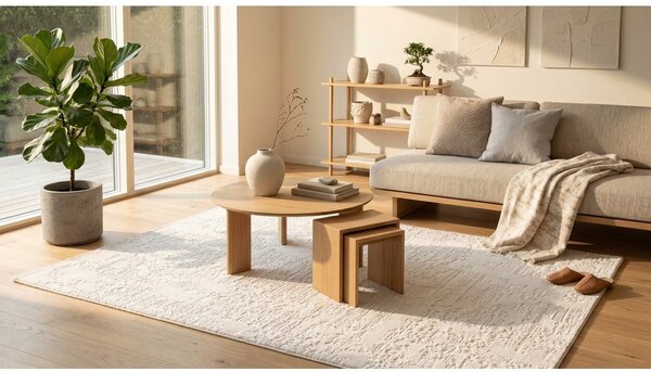 Kremno bela preproga 120x170 cm Celeste – ESTE