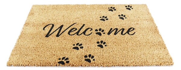 Predpražnik iz kokosovih vlaken 60x90 cm Welcome Paws – Artsy Doormats