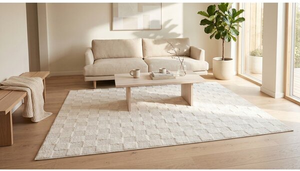 Kremno bela preproga 120x170 cm Mosaic – ESTE