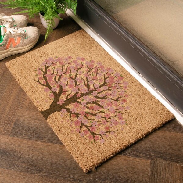 Predpražnik iz kokosovih vlaken 60x90 cm Blossom Tree of Life – Artsy Doormats