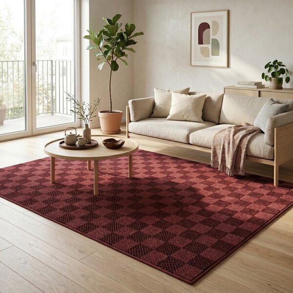 Bordo rdeča preproga 120x170 cm Mosaic – ESTE