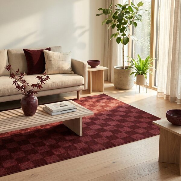 Bordo rdeča preproga 120x170 cm Mosaic – ESTE