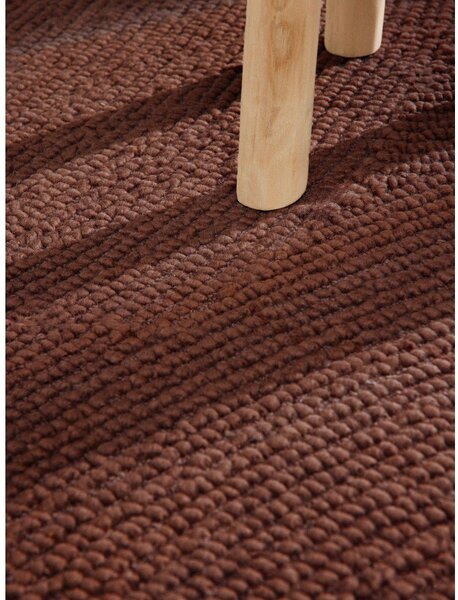 Opečnato oranžen ročno tkan volnen tekač 80x200 cm Calmio – Hanse Home