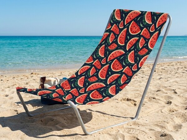 Zložljiv plažni ležalnik SAND MELON, barvni