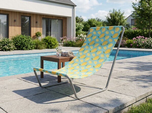 Zložljiv plažni ležalnik SAND LEMON, barvni