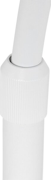 Steinhauer Stoječa svetilka Bogen Sparkled Light, bela/naravna bambusova pletenina, Bela, Dnevna soba / jedilnica, Kovina, Sredozemski