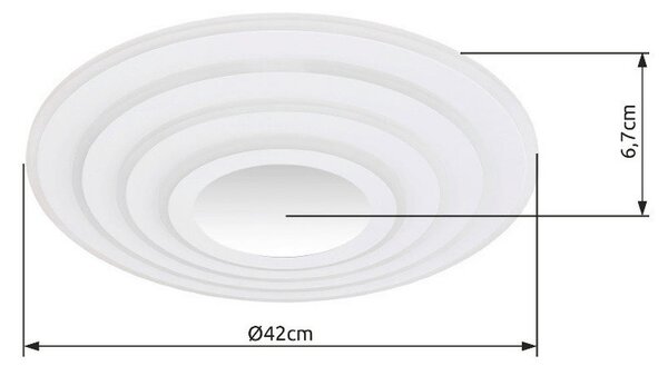 STROPNA LED-SVETILKA Jocelyn 300-2900 lm 2700-6500 K 230 V