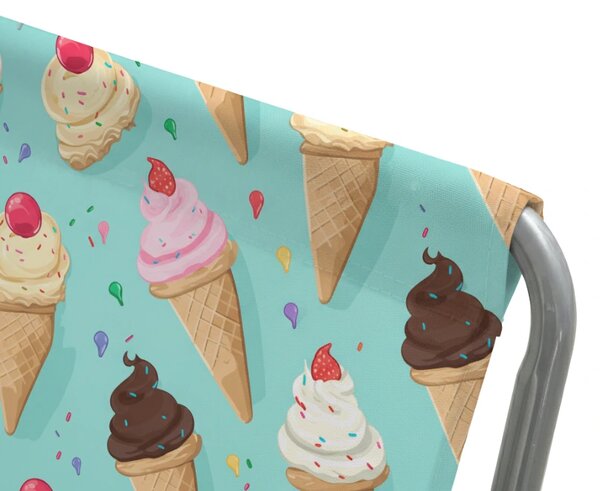 Zložljiv plažni ležalnik SAND ICE CREAM, barvit