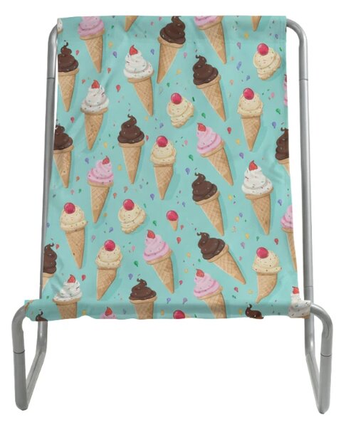 Zložljiv plažni ležalnik SAND ICE CREAM, barvit