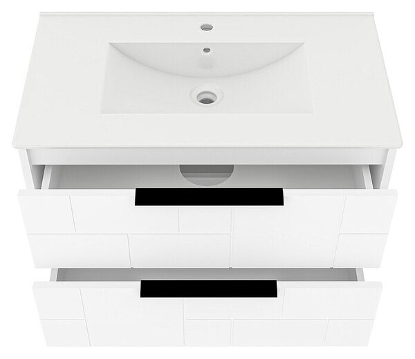 Srednje visoka omarica z umivalnikom Celeste (Š x G x V: 80 cm x 45 cm x 51 mm)