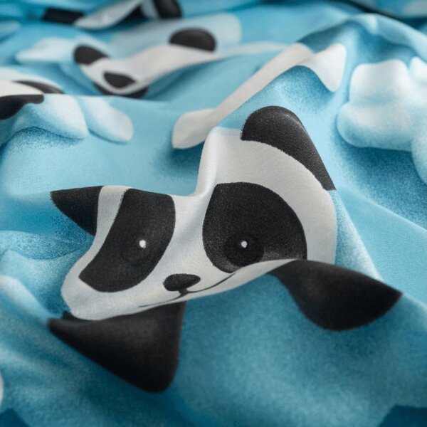 Posteljnina iz mikrovlaken SKY PANDA modra Dimenzije posteljnine: 70 x 80 cm | 140 x 200 cm