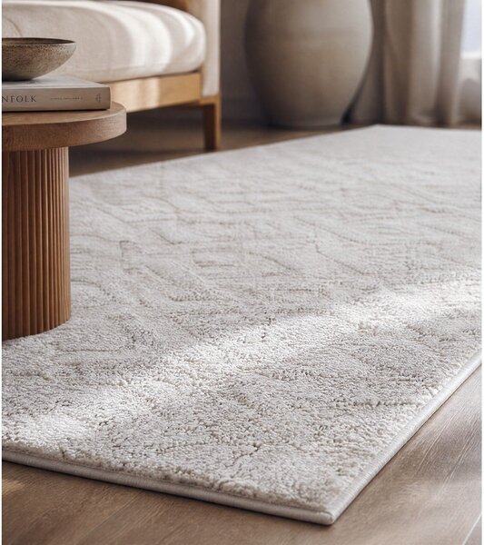 Kremno bel tekač 80x250 cm Pisa – Ayyildiz Carpets