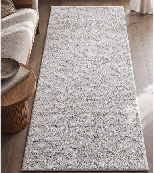 Kremno bel tekač 80x250 cm Pisa – Ayyildiz Carpets