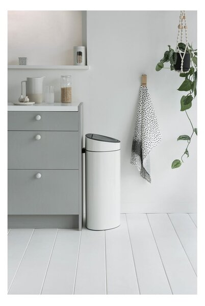 Bel jeklen koš za smeti na dotik 40 l Touch Bin – Brabantia