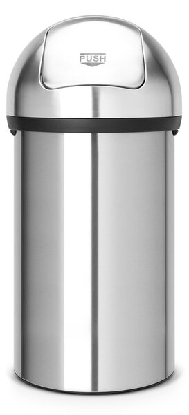 Jeklen koš za smeti v mat srebrni barvi 60 l Push Bin – Brabantia