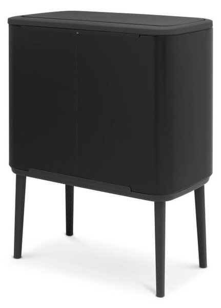 Mat črn jeklen koš za smeti na dotik 36 l Bo Touch Bin – Brabantia
