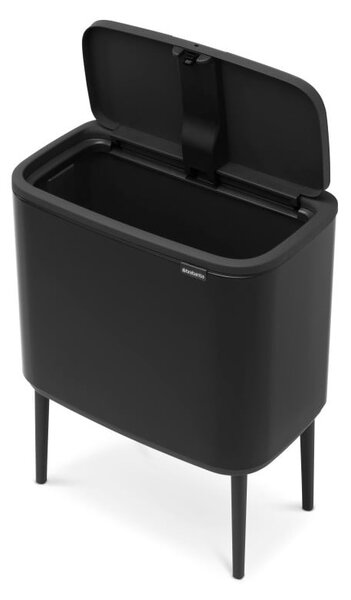 Mat črn jeklen koš za smeti na dotik 36 l Bo Touch Bin – Brabantia