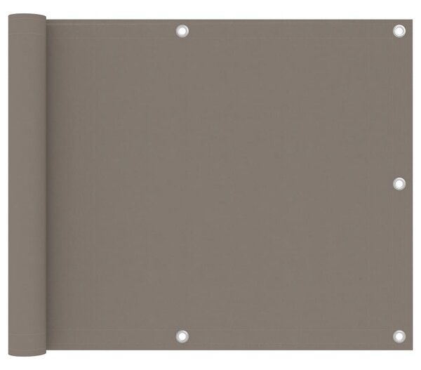 VidaXL Balkonsko platno taupe 75x400 cm oksford blago