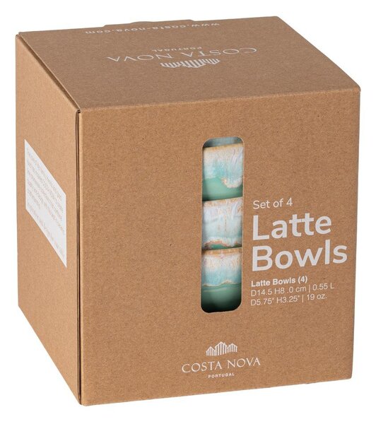 Turkizne lončene sklede v kompletu 4 ks ø 15 cm Latte – Costa Nova