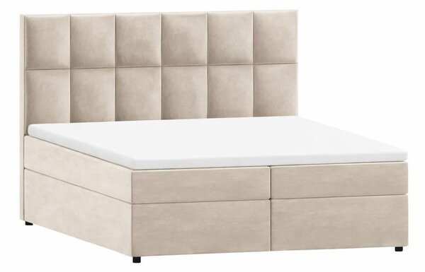 Bež boxspring postelja s prostorom za shranjevanje 180x200 cm Flip – Ropez