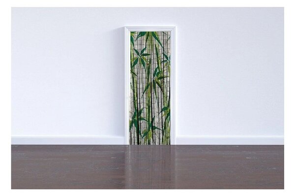 Zelena bambusova zavesa za vrata 200x90 cm Bamboo - Maximex